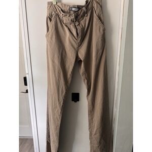 BKE Casuals Jake Pants Mens 34 XL Khakis‎ Straight Leg Chinos Buckle Beige